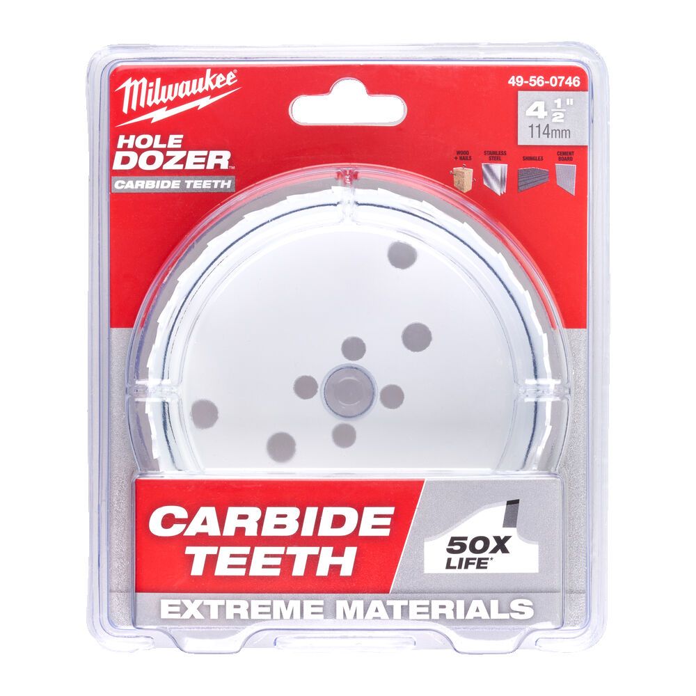 Коронка Bi-Metal Carbide MILWAUKEE, діаметр 121мм (49560847)