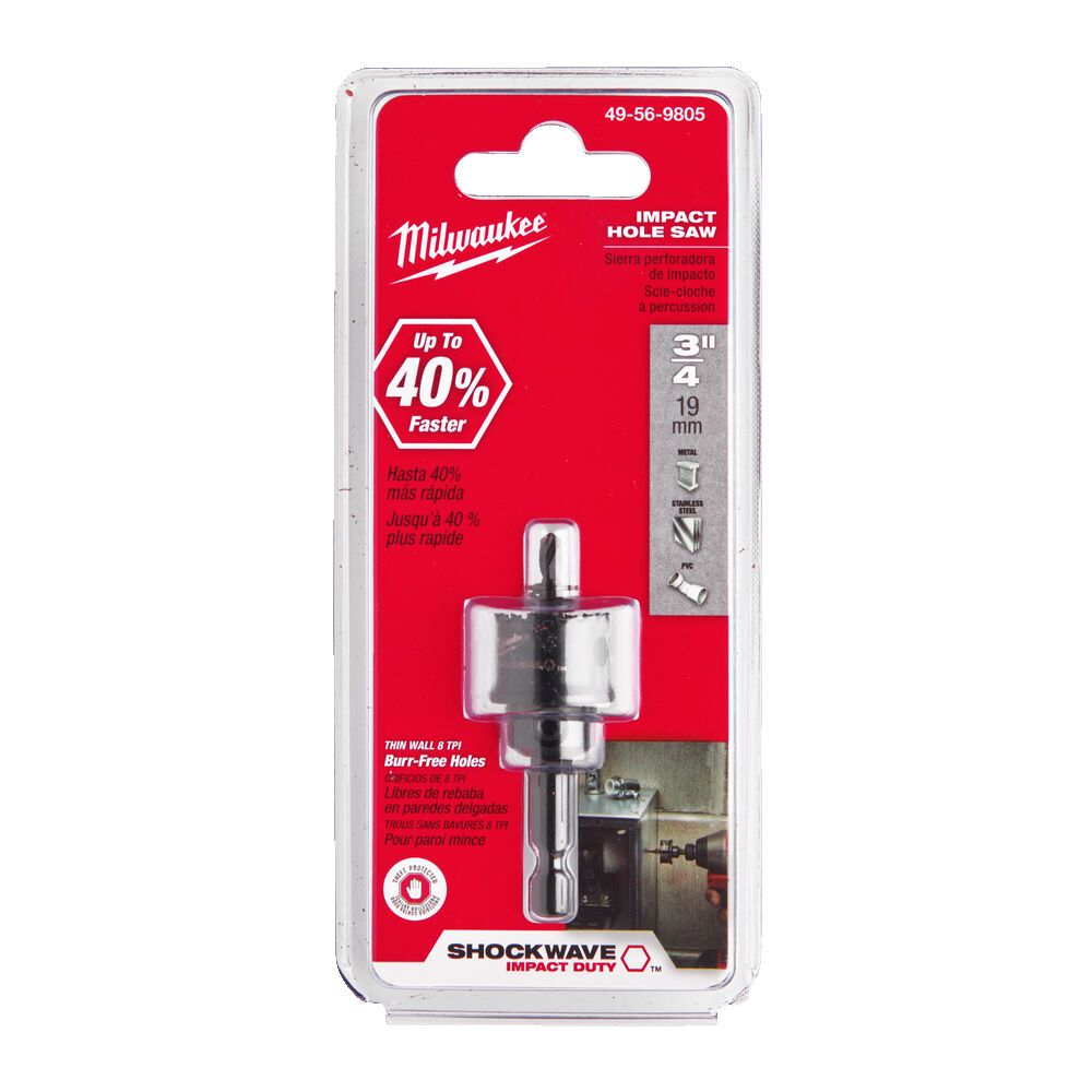 Коронка Milwaukee Shockwave 19мм (49569805)