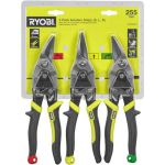 Ножиці по металу (набір 3шт) RYOBI (ліві, праві, прямі) (5132006054)