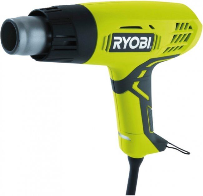 Фен будівельний Ryobi EHG2000 2000Вт 400/600 С 250/500л хв 0.7кг (5133001137)