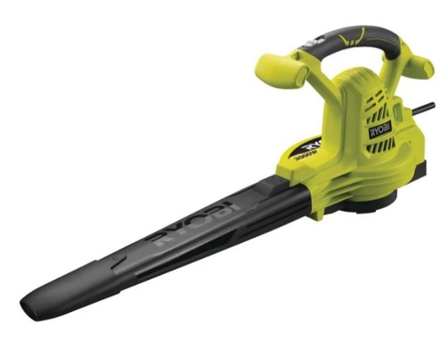 Повітродувка-пилосос садова RYOBI RBV3000CSV, 3000Вт (14 м?/хв) (+ Насадка для високошвидкісного збирання, мішок для листя об'єм (5133002188)