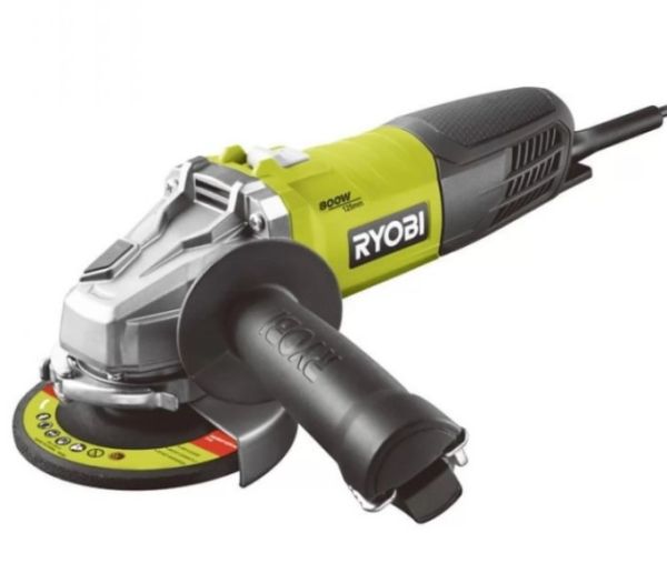 Шліфмашина кутова Ryobi RAG800-125G, 125мм, 800Вт, 12000 об/хв, 2.4кг (5133002491)