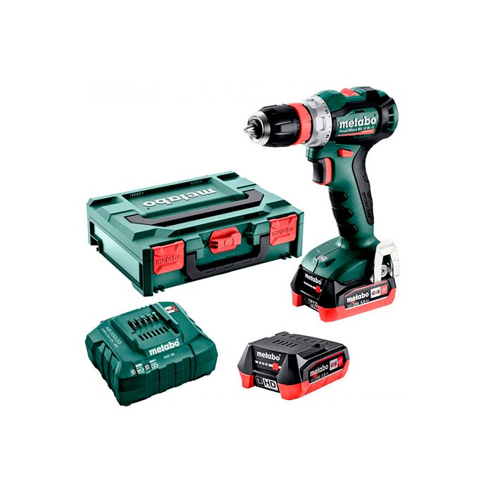 Акумуляторний шуруповерт Metabo PowerMaxx BS 12 BL Q LiHD 2x4.0 Аг (601045800)