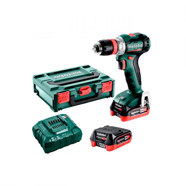 Акумуляторний шуруповерт Metabo PowerMaxx BS 12 BL Q LiHD 2x4.0 Аг (601045800)