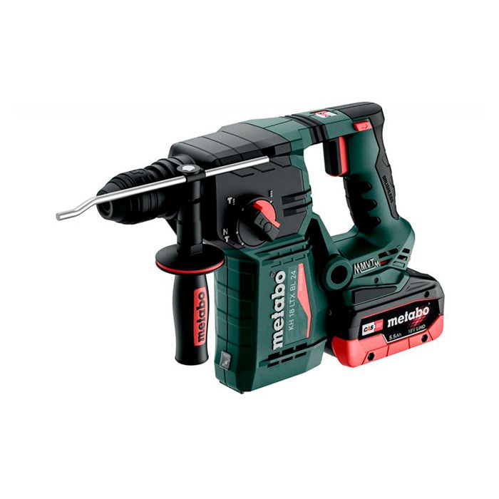 Акумуляторний перфоратор Metabo KH 18 LTX BL 24 LiHD 2x5.5 Аг (601713660)