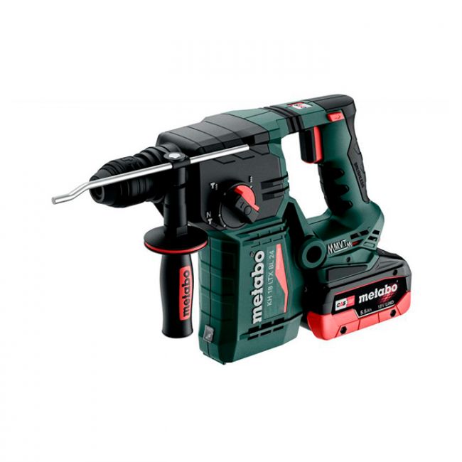 Акумуляторний перфоратор Metabo KH 18 LTX BL 24 LiHD 2x5.5 Аг (601713660)