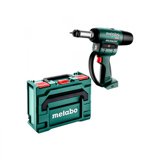 Акумуляторний заклепувальний пістолет для різьбових заклепок Metabo NMP 18 LTX BL M10 Каркас MetaBox (601788840)