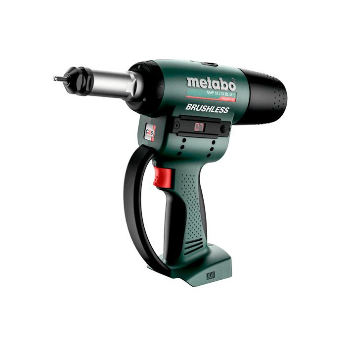 Акумуляторний заклепувальний пістолет для різьбових заклепок Metabo NMP 18 LTX BL M10 Каркас (601788850)