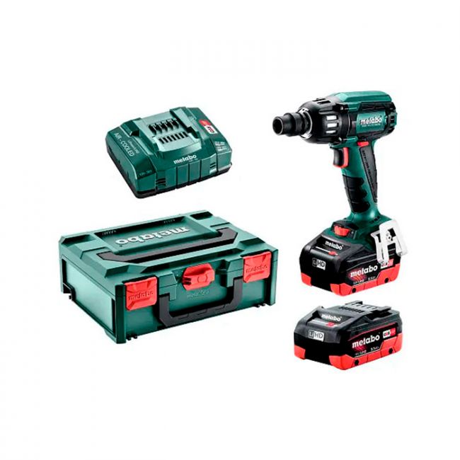 Акумуляторний ударний гайковерт Metabo SSW 18 LTX 400 BL LiHD 2x5.5 Аг (602205660)