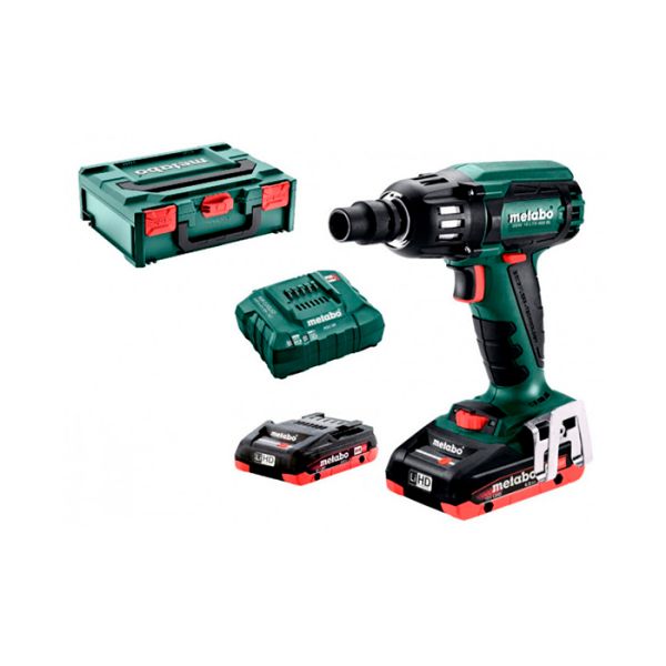 Акумуляторний ударний гайковерт Metabo SSW 18 LTX 400 BL LiHD 2x4.0 Аг (602205800)
