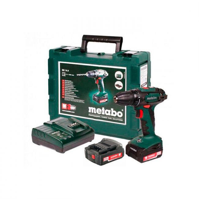 Акумуляторний шуруповерт Metabo BS 14,4 (2.0 Аг) (602206540)