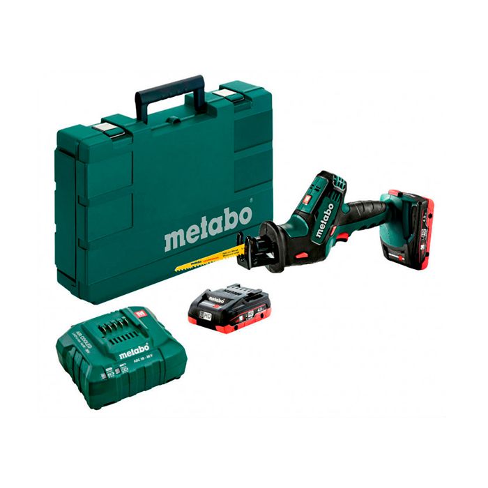 Акумуляторна шабельна пила Metabo SSE 18 LTX Compact LiHD 2x4.0 Аг (602266800)