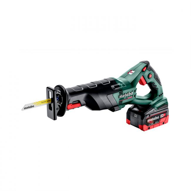 Акумуляторна шабельна пила Metabo SSE 18 LTX BL LiHD 2x8.0 Аг (602267810)