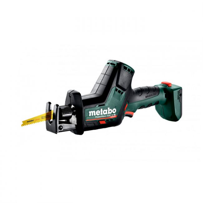 Акумуляторна шабельна пила Metabo PowerMaxx SSE 12 BL каркас у кейсі (602322860)