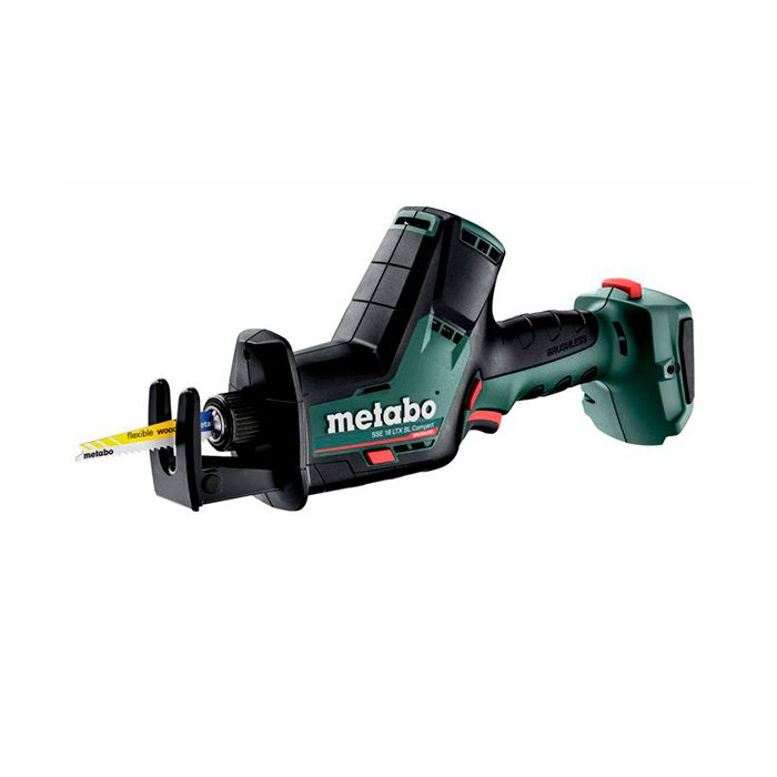 Акумуляторна шабельна пила Metabo SSE 18 LTX BL Compact Каркас (602366850)
