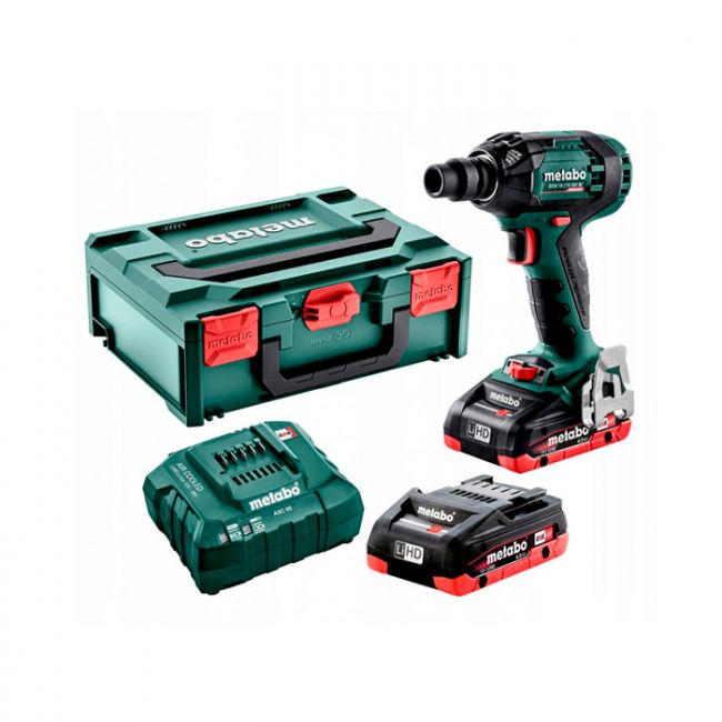 Акумуляторний ударний гайковерт Metabo SSW 18 LTX 300 BL LiHD 2x4.0 Аг (602395800)