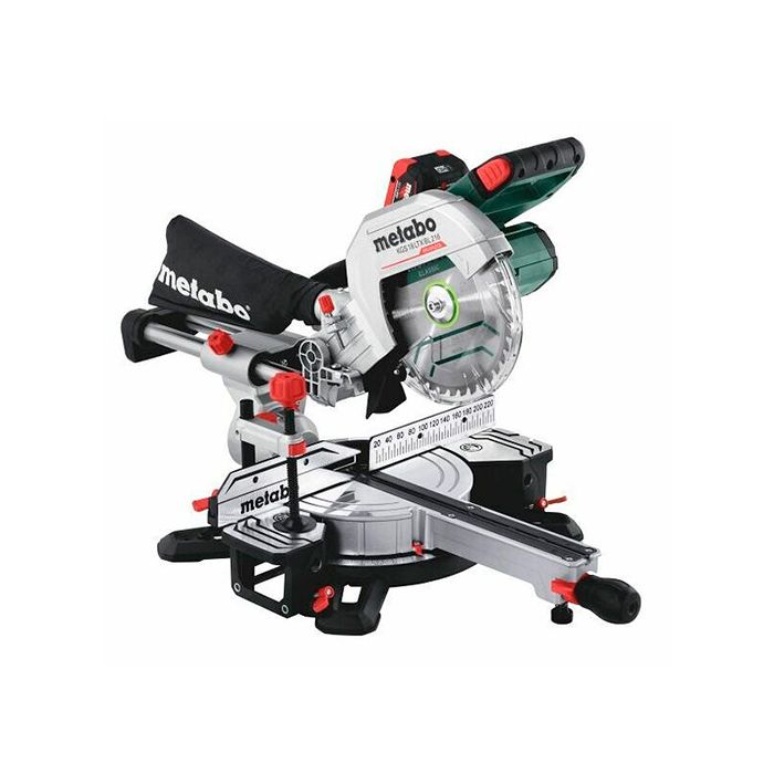 Акумуляторна торцювальна пила Metabo KGS 18 LTX BL 216 LiHD 2x8.0 Аг (614216810)