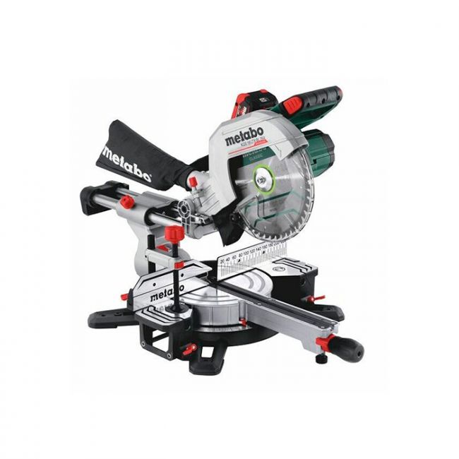 Акумуляторна торцювальна пила Metabo KGS 18 LTX BL 254 LiHD 2x8.0 Аг (614254810)