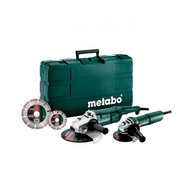 Комплект болгарок Metabo WE 2200-230 + Metabo W 750-125 + 2 диска (685172510)