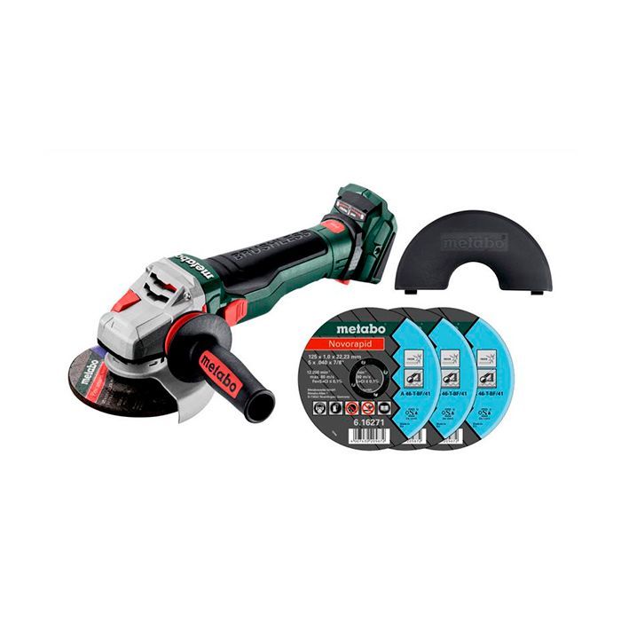 Акумуляторна болгарка Metabo WB 18 LTX BL 15-125 Quick Set Каркас (691226000)
