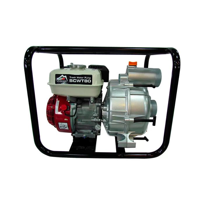 Мотопомпа бензинова Vulkan SCWT80H для брудної води з двигуном Honda GX 200 (81696)