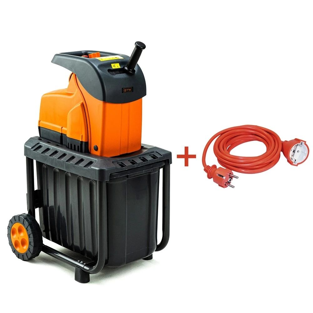 Садовий подрібнювач GTM DS2800/45 KIT + подовжувач 10м (DS2800/45_KIT+ext.cord) (83871)