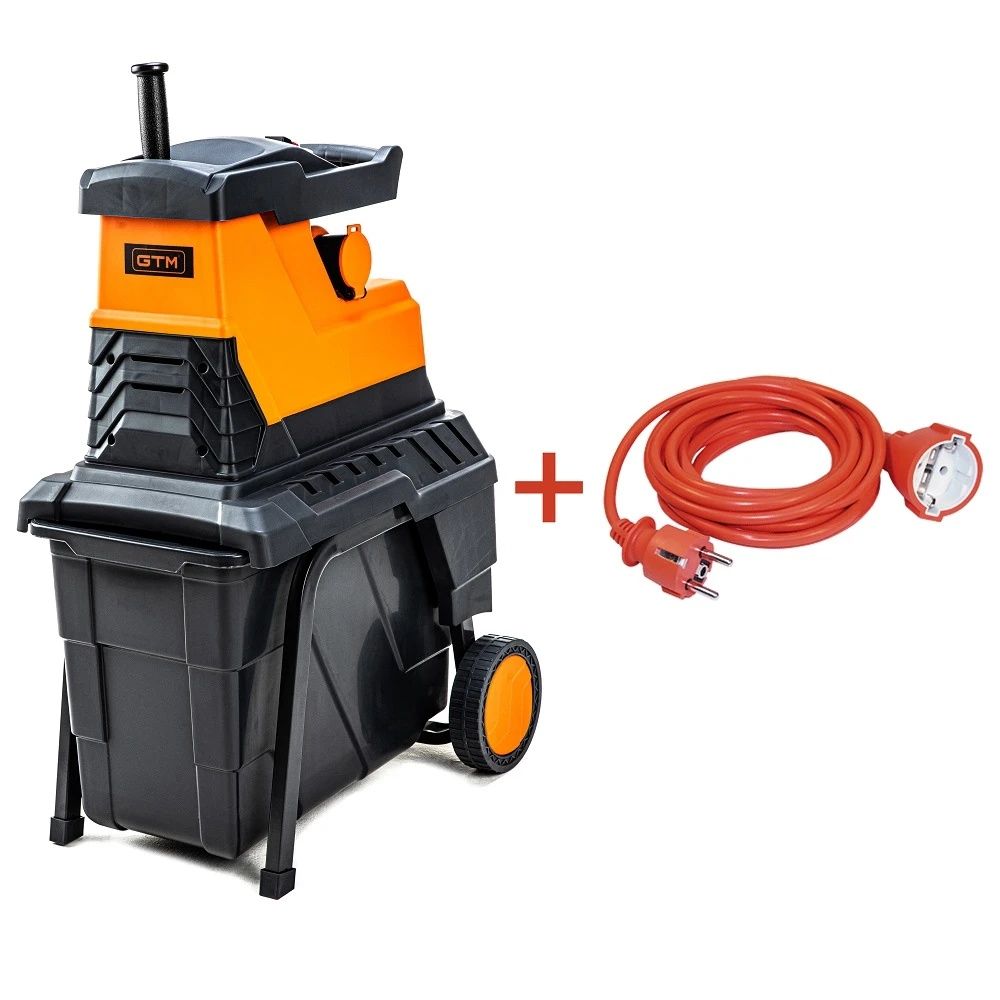 Садовий подрібнювач GTM MS2800/45 KIT + подовжувач 10м (MS2800/45_KIT+ext.cord) (83872)