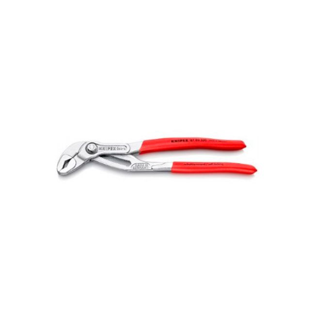 Високотехнологічні сантехнічні кліщі KNIPEX Cobra, хромовані 87 03 250