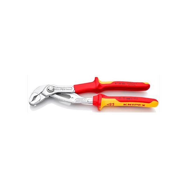 Високотехнологічні сантехнічні кліщі KNIPEX Cobra VDE 87 26 250 (електроізольовані 1000V)