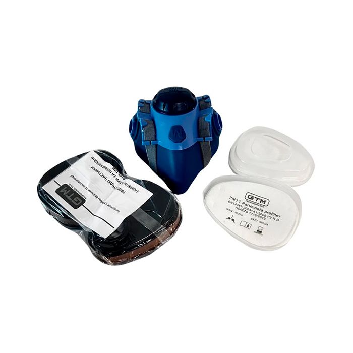 Набір маляра GTM 7500A1-KIT: напівмаска 7500-M з фільтрами 701-А1, передфільтрами 7N11 і тримачами 510 (872117)