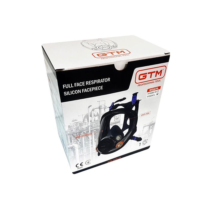 Захисна повнолицьова маска GTM FFS690L без фільтрів розмір L (872572)