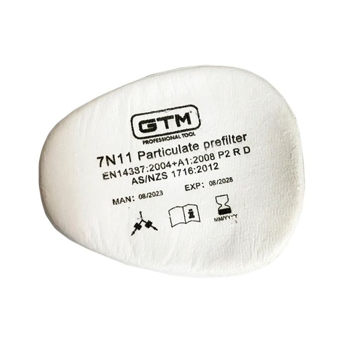Фільтр протиаерозольний передфільтр GTM 7N11 P2 R D для захисних масок 1 шт 7N11 (872579)