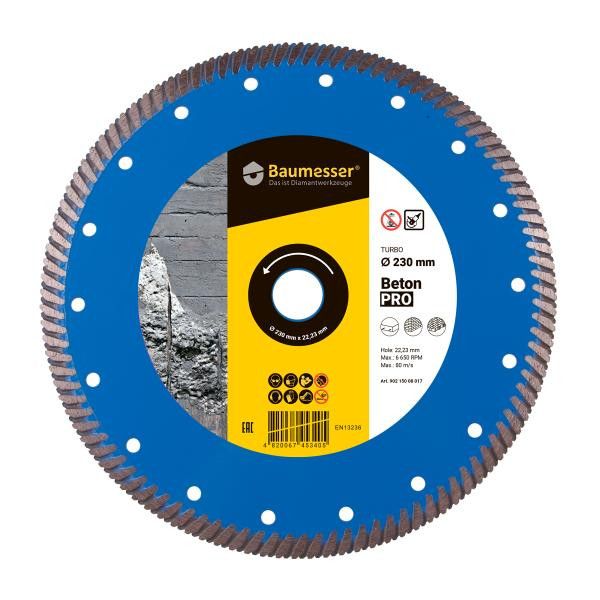 Диск діамантовий Baumesser 1A1R Turbo 230x2,6x9x22,23 Beton PRO (90215008017)