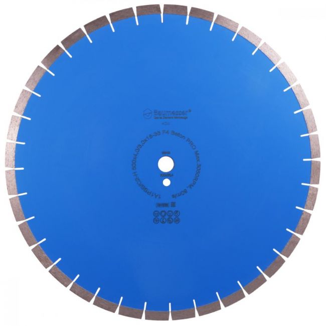 Диск алмазний відрізний Baumesser 1A1RSS/C2-H 500x4,0/3,0x15x25,4-36 F4 Beton PRO (94220008031)