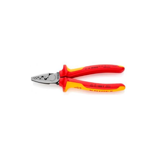 Інструмент для обжиму тонкостінних контактних гільз KNIPEX 97 78 180