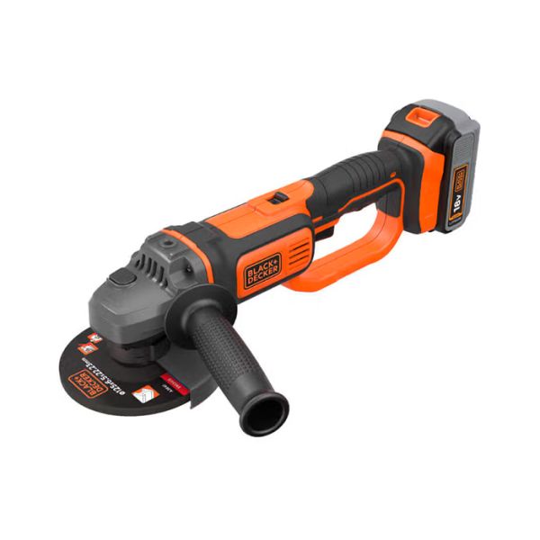 Шліфмашина кутова - болгарка акумуляторна BLACK+DECKER BCG720M1