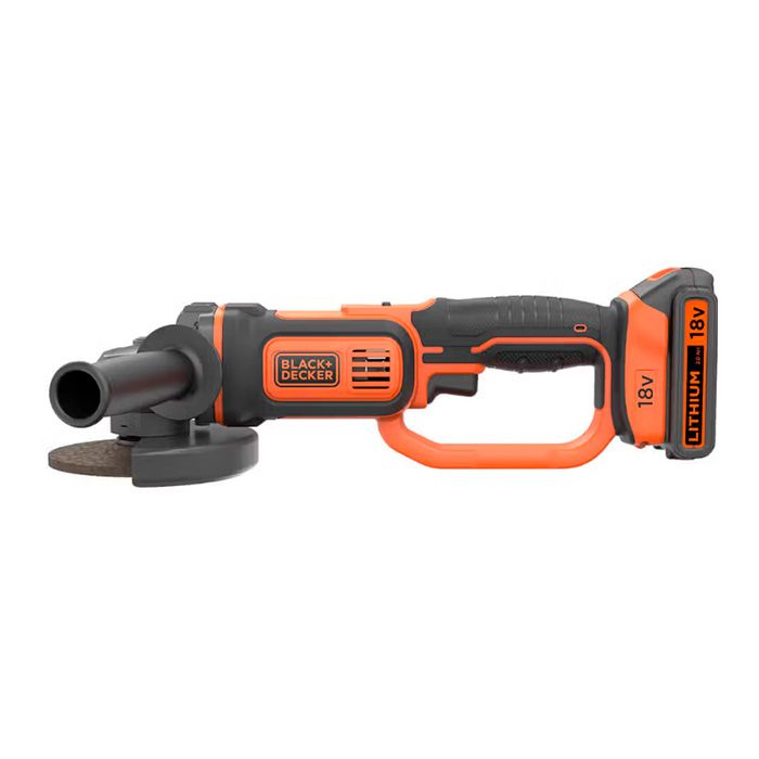 Шліфмашина кутова - болгарка акумуляторна BLACK+DECKER BCG720M1