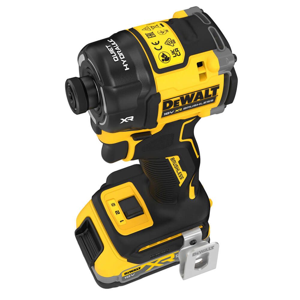 Шурупокрут ударний гідравлічний акумуляторний безщітковий DeWALT DCF870E2T