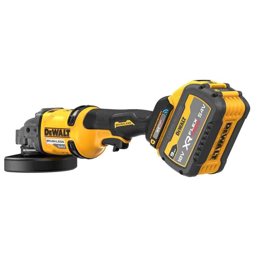 Шліфмашина кутова болгарка акумуляторна безщіткова DeWALT DCG418SHDX2