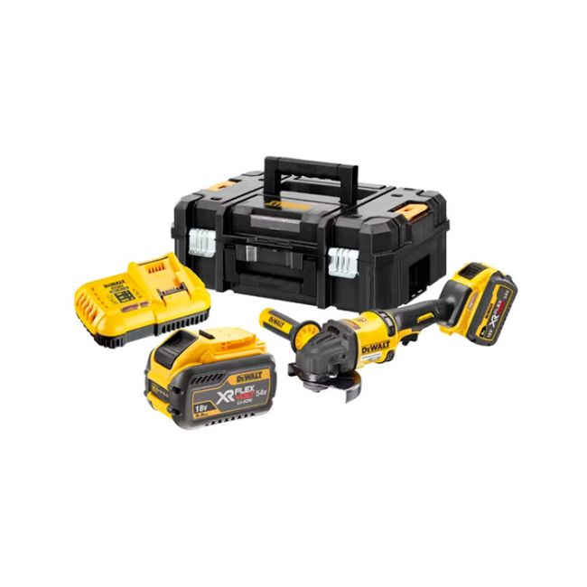 Шліфмашина кутова - болгарка акумуляторна безщіткова DeWALT DCG418X2