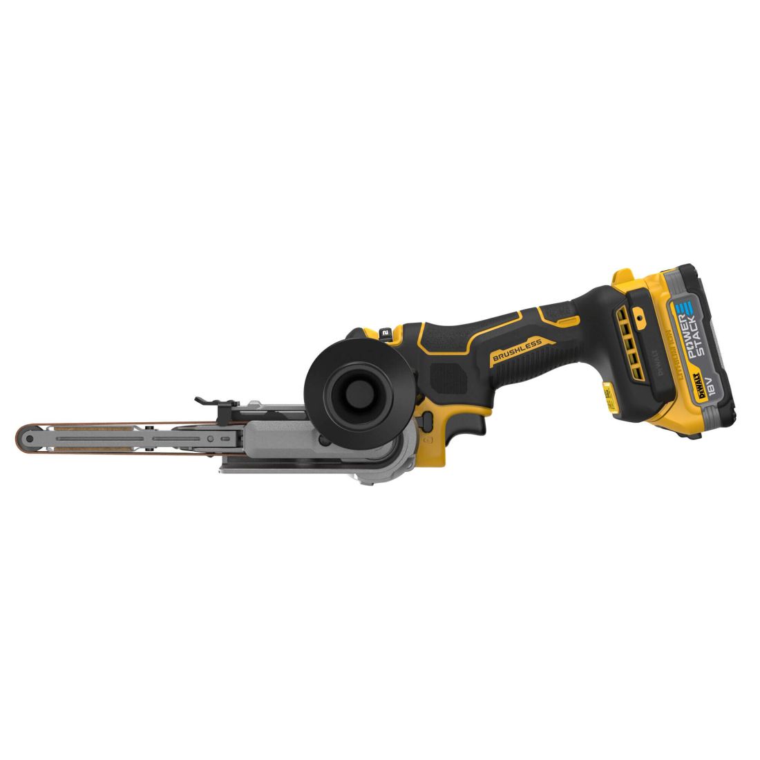 Напилок стрічковий акумуляторний безщітковий DeWALT DCM200E2T