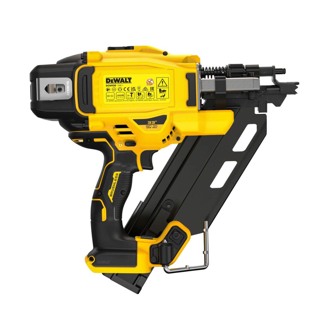 Пістолет цвяхозабивний акумуляторний безщітковий DeWALT DCN930N