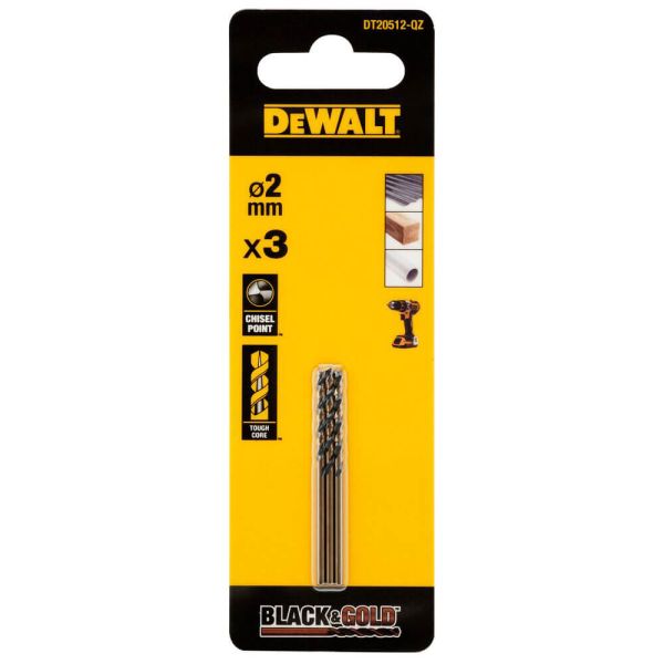 Свердло по металу Black & Gold DeWALT DT20512