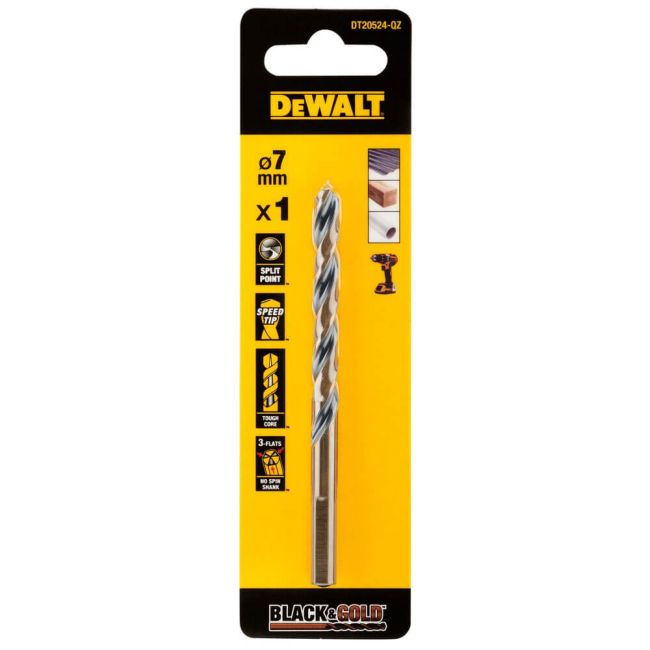 Свердло по металу Black & Gold DeWALT DT20524