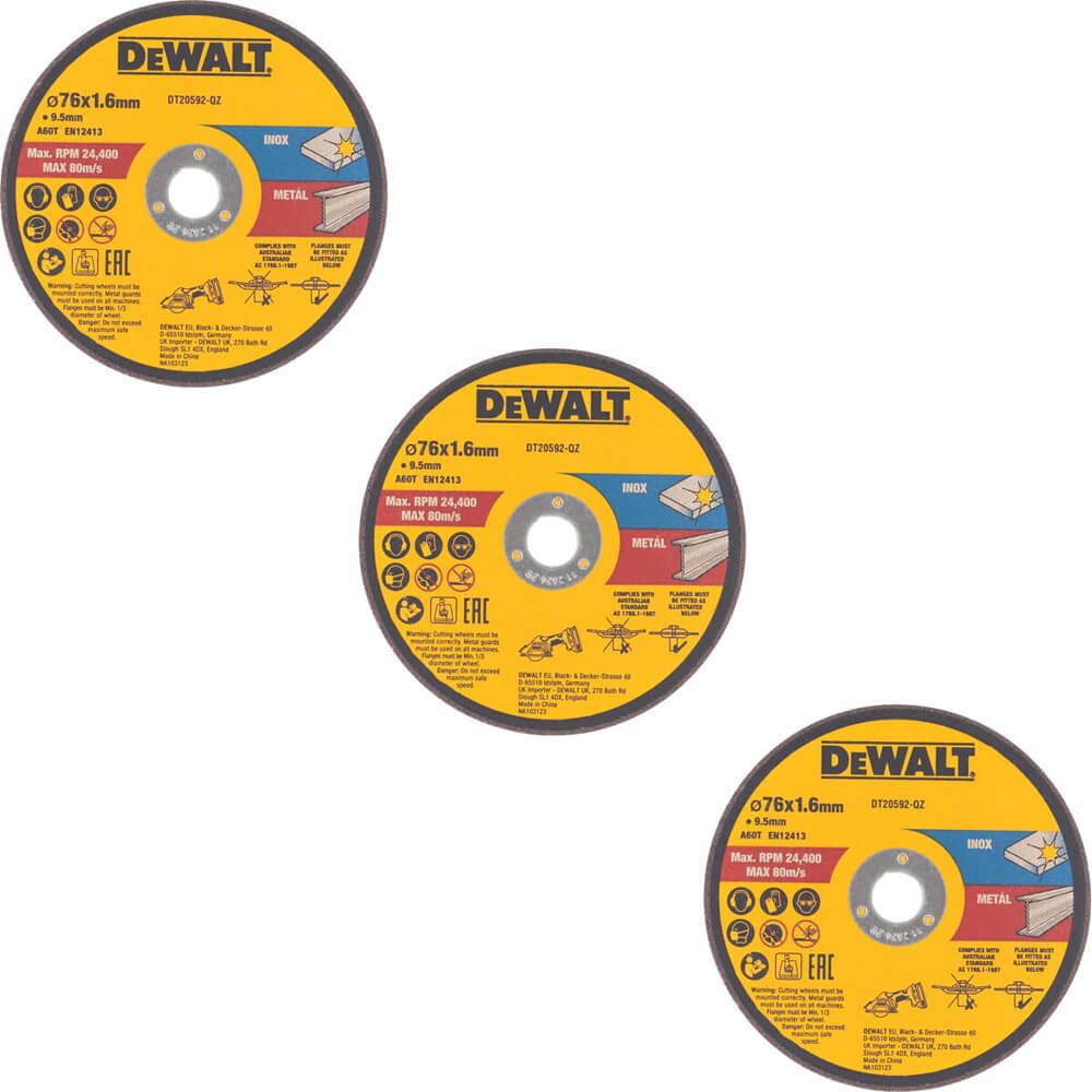 Набір кругів відрізних DeWALT DT20592