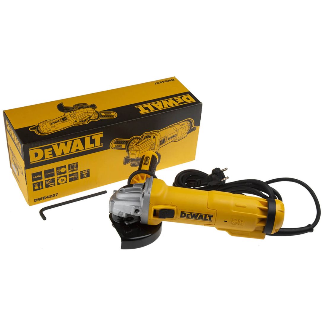 Шліфмашина кутова болгарка мережева DeWALT DWE4237