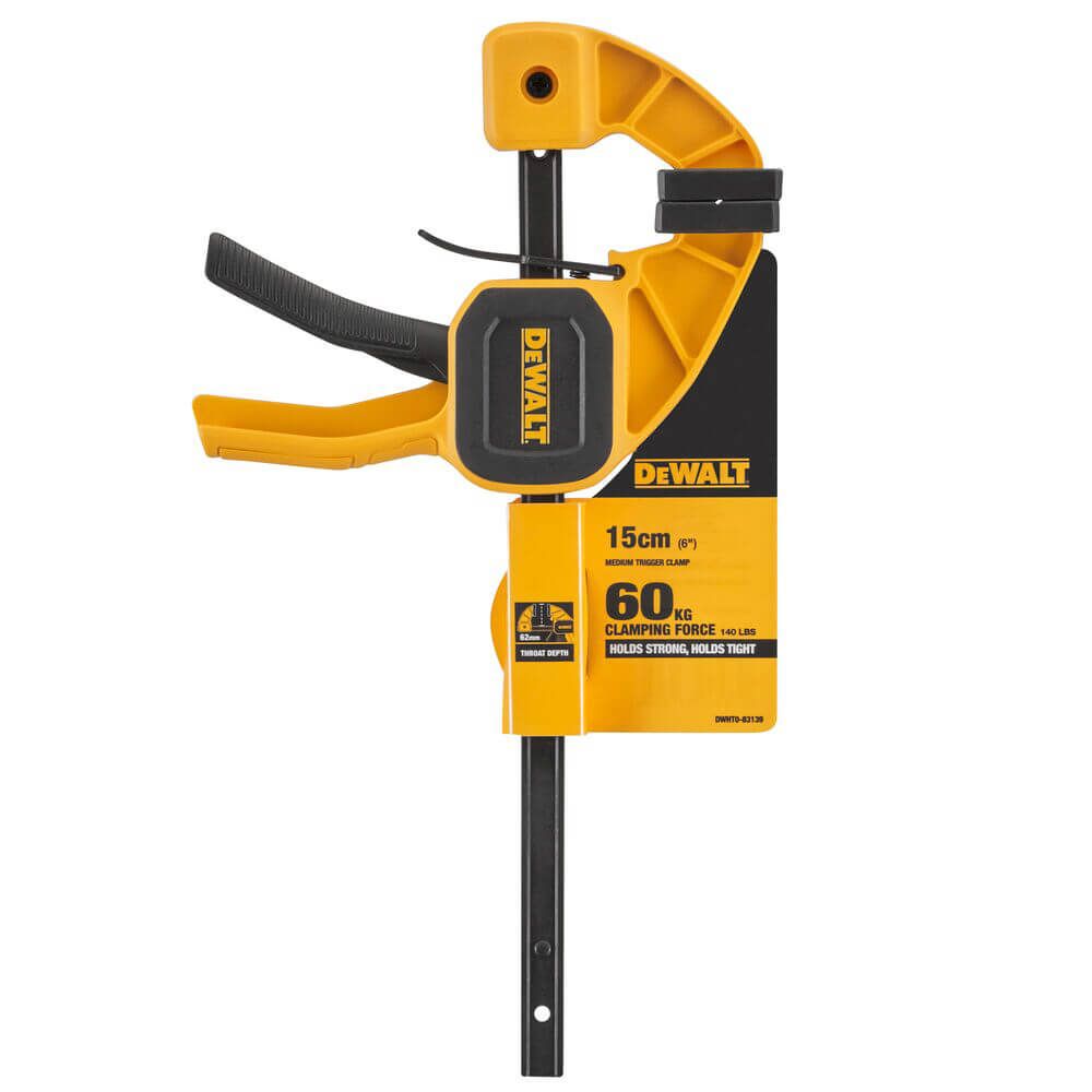 Струбцина М триггерна з максимальним зусиллям стиснення 63 кг DeWALT DWHT0-83139