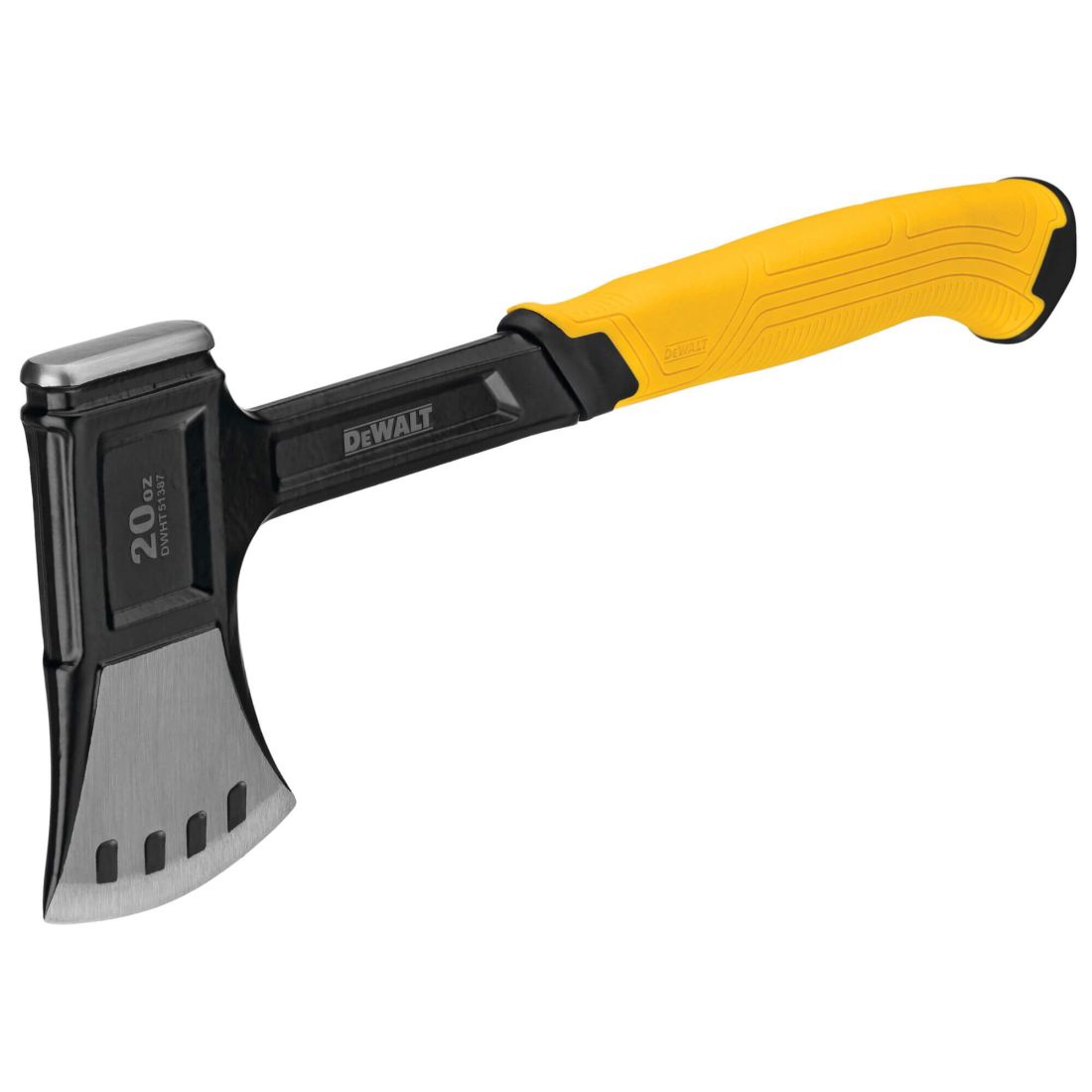 Сокира туристична суцільнометалева вагою 990 грам з чохлом DeWALT DWHT51387-0