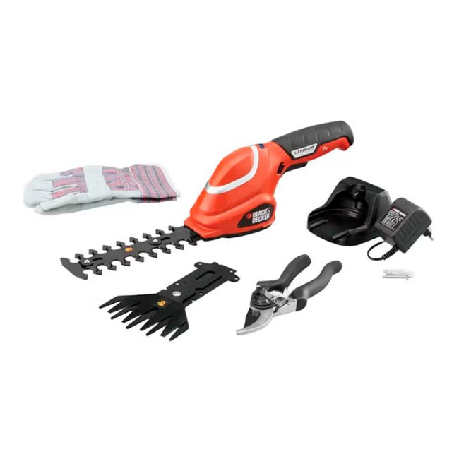 Кущоріз-ножиці акумуляторні BLACK+DECKER GSL700KIT