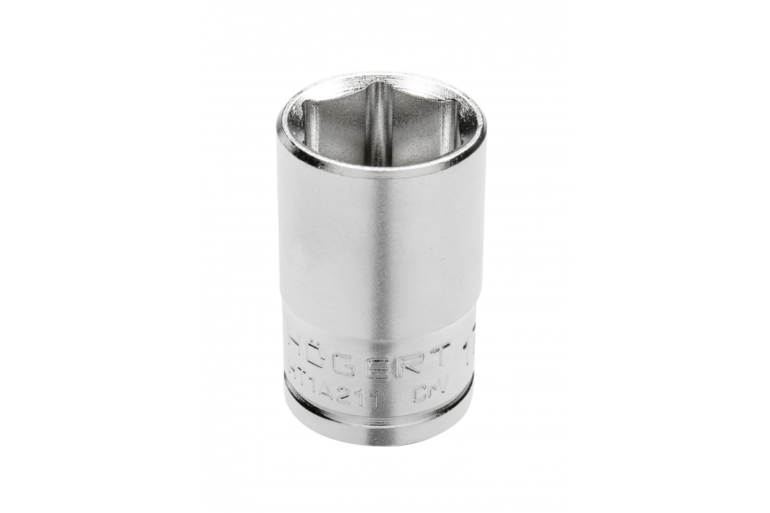 HOEGERT Головка торцева шестигранна 1/2 ", 11 мм, CrV (HT1A211)